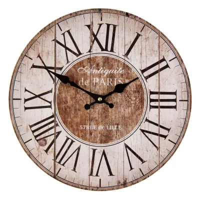 Clayre & Eef Wanduhr Antiquite de Paris Ø 34x4 cm / 1xAA