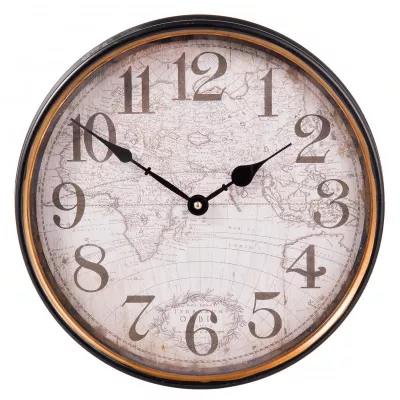 Clayre & Eef Wanduhr Ø 31x8 cm / 1xAA