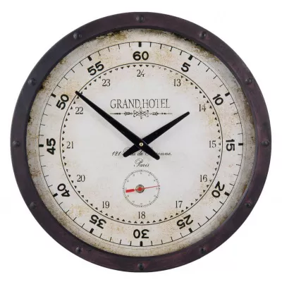 Clayre & Eef Wanduhr Ø 40x8 cm / 2xAA