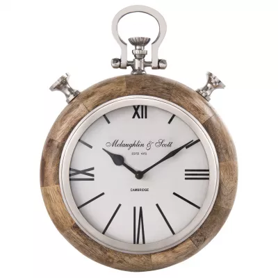 Clayre & Eef Wanduhr 27x9x35 cm / 1xAA