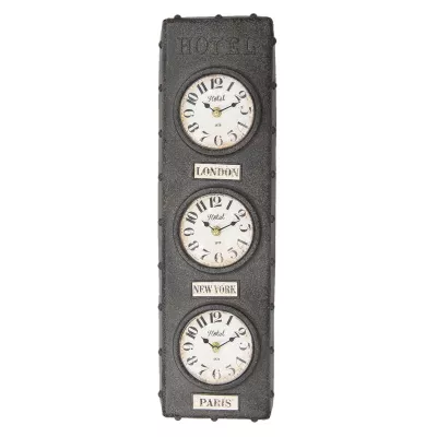 Clayre & Eef Wanduhr 16x56x5 cm / 3xAA