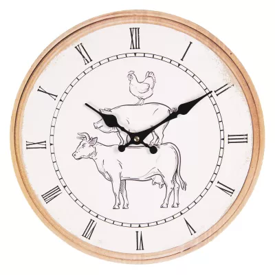 Clayre & Eef Wanduhr Ø 34x4 cm / 1xAA