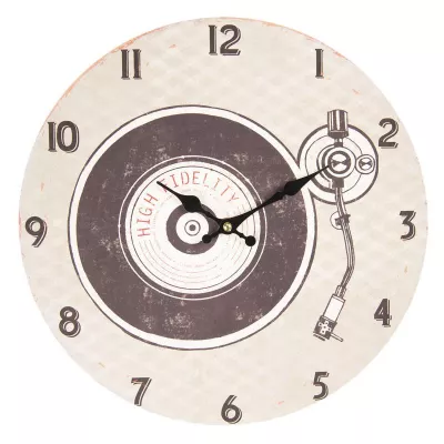 Clayre & Eef Wanduhr Ø 34x3 cm / 1xAA