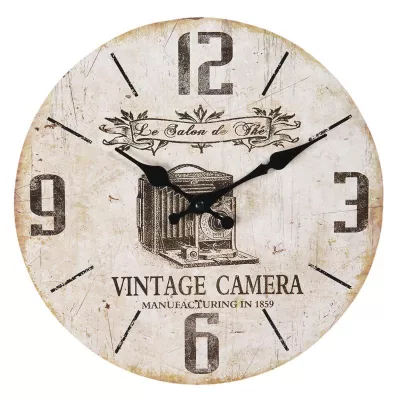 Clayre & Eef Wanduhr Ø 30x3 cm / 1xAA
