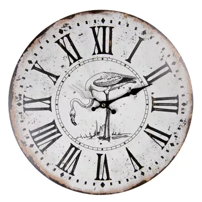 Clayre & Eef Wanduhr Ø 34x4 cm / 1xAA