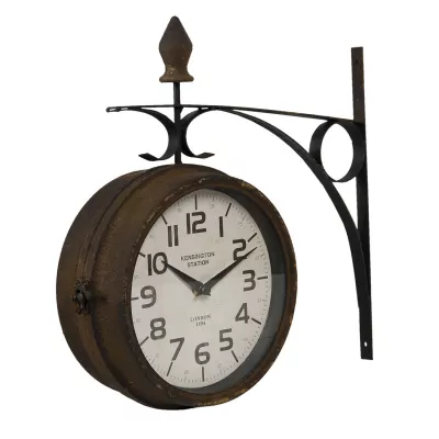 Clayre & Eef Wanduhr 34x9x33 cm / 2xAA