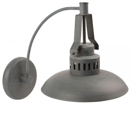 Clayre & Eef Wandlampe Retro grau 26x41x35 cm E27 / 60W