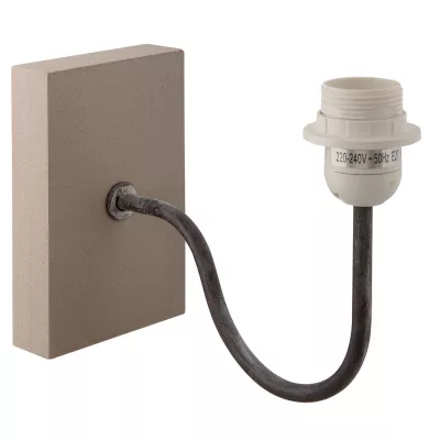 Clayre & Eef Wandlampe Lampenfuß aus Eisen 16x28x22 cm E27 / 60W