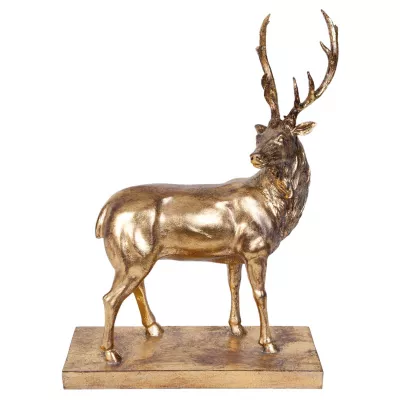 Clayre & Eef Figur Hirsch goldfarbig ca. 26 x 9 x 33 cm