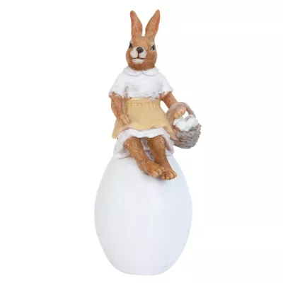 Clayre & Eef Dekofigur Kaninchen 18 cm