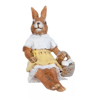 Clayre & Eef Dekofigur Kaninchen 10 cm