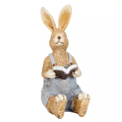 Clayre & Eef Dekofigur Kaninchen 14 cm
