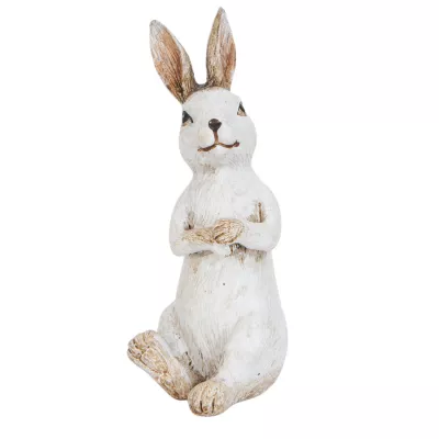 Clayre & Eef Dekofigur Kaninchen 10 cm