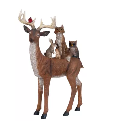Clayre & Eef Dekofigur Hirsch 16x7x26 cm