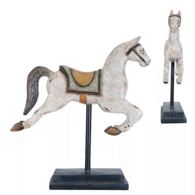 Clayre & Eef Dekofigur Pferd 32x9x37 cm