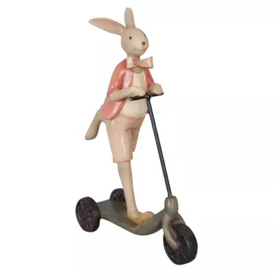 Clayre & Eef Dekofigur Kaninchen 15x4x18 cm