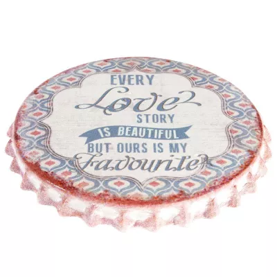 Clayre & Eef Untersetzer Glasuntersetzer "Love" Ø 10x1 cm