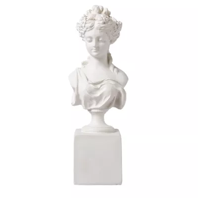 Clayre & Eef Büste mit Frauenkopf 6x6x21 cm