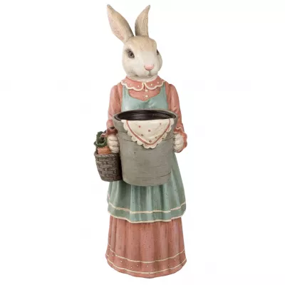 Clayre & Eef Dekoration bunny girl 22x16x46 cm
