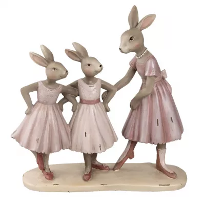 Clayre & Eef Dekofigur Kaninchens 23x9x23 cm