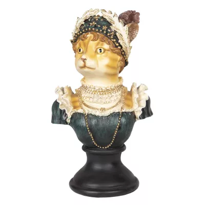 Clayre & Eef Dekoration Katze 21x16x36 cm