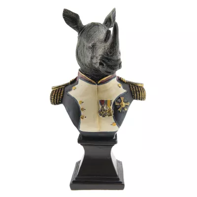 Clayre & Eef Dekoration Nashorn 15x11x26 cm