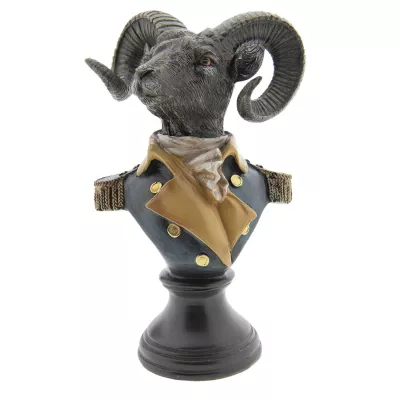 Clayre & Eef Dekoration Bock 16x12x25 cm