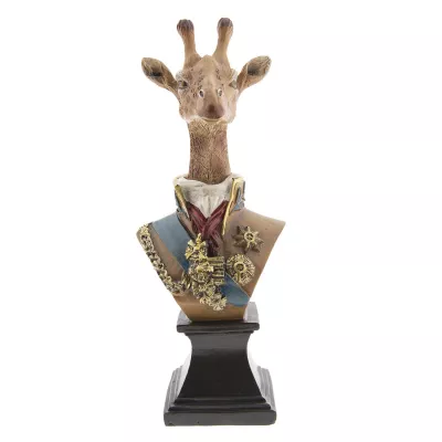 Clayre & Eef Dekoration Giraffe 11x10x28 cm