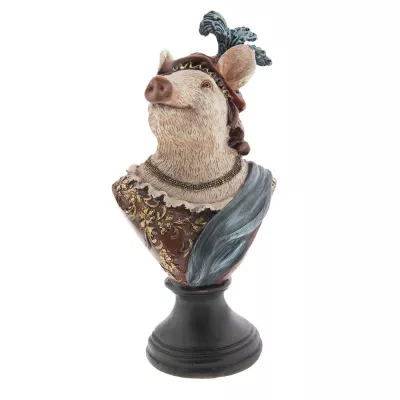 Clayre & Eef Dekoration Schwein 14x11x26 cm