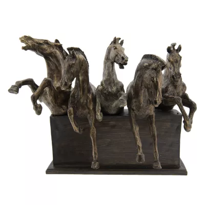 Clayre & Eef Dekoration Pferde 42x26x34 cm