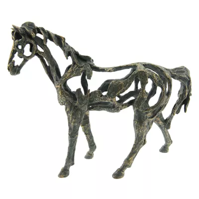 Clayre & Eef Dekoration Pferd 45x12x35 cm