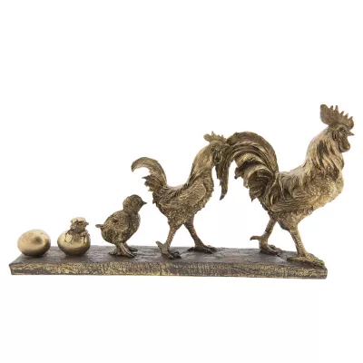Clayre & Eef Dekoration Hahn 35x7x18 cm