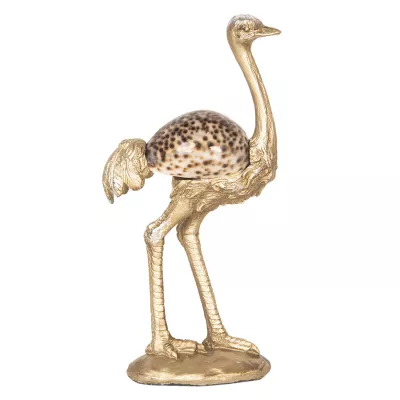 Clayre & Eef Dekoration Vogel Strauß 10x5x20 cm