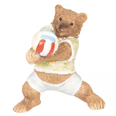 Clayre & Eef Dekoration Bär volleyball 9x7x10 cm