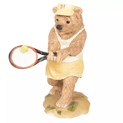 Clayre & Eef Dekoration Bär Tennis 8x7x11 cm