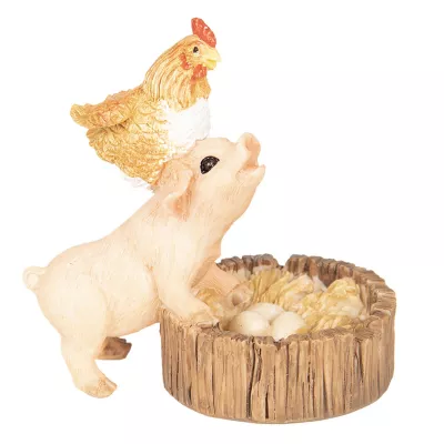Clayre & Eef Dekoration Schwein» 8x5x8 cm