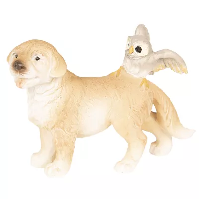 Clayre & Eef Dekoration Hund 9x4x6 cm