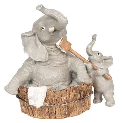 Clayre & Eef Dekoration Elefanten 13x9x13 cm