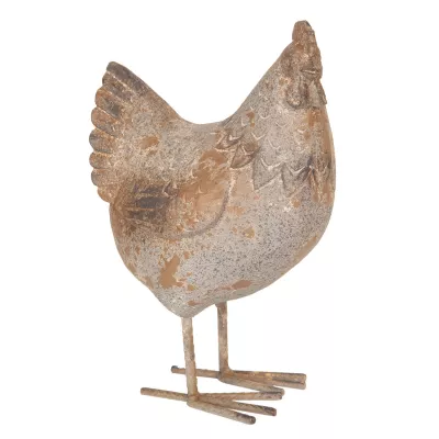 Clayre & Eef Dekoration Huhn 13x9x20 cm