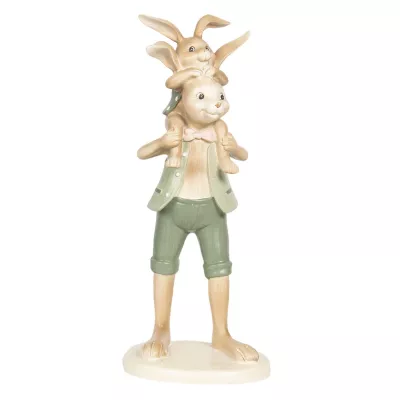 Clayre & Eef Dekoration Kaninchen 10x10x25 cm
