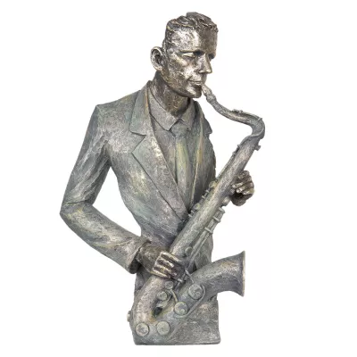 Clayre & Eef Dekoration Saxophonist 28x13x42 cm