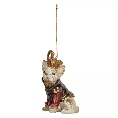 Clayre & Eef Dekoration Hänger Hund 8x6x12 cm