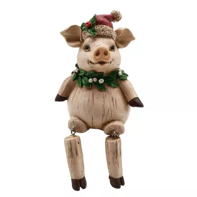 Clayre & Eef Dekoration Schwein 8x7x10 cm
