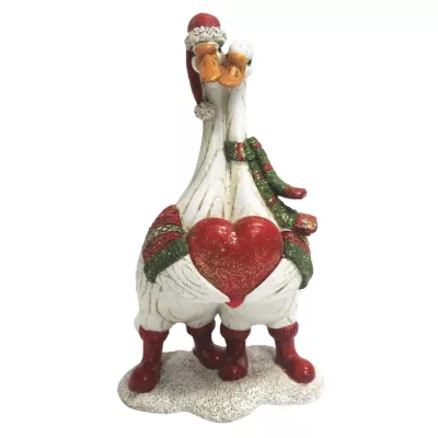 Clayre & Eef Dekoration enten mit Herz 11x9x19 cm