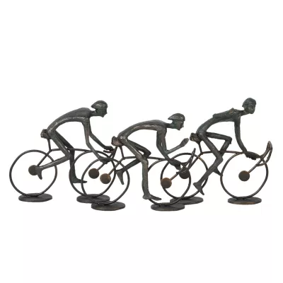 Clayre & Eef Dekoration Radfahrer 34x8x15 cm