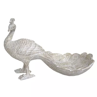 Clayre & Eef Dekoration Pfau 22x11x14 cm