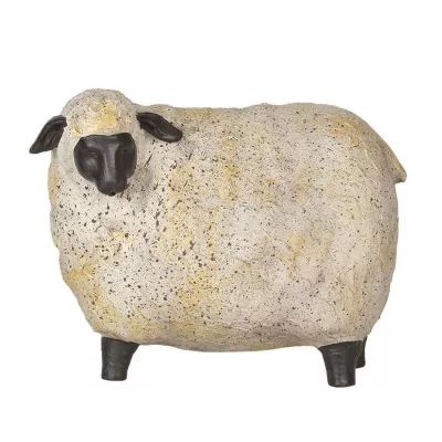 Clayre & Eef Dekoration Schaf 25x15x19 cm