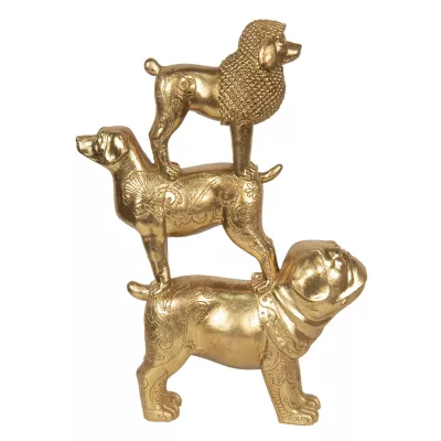 Clayre & Eef Dekoration Hunde 29x10x41 cm