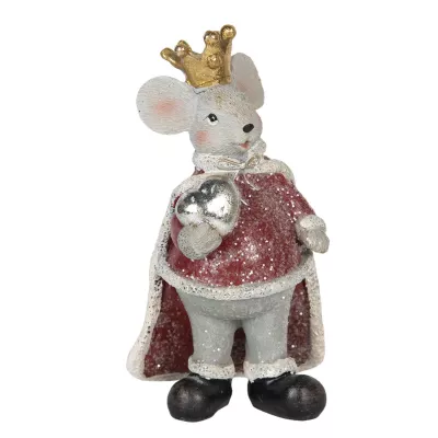 Clayre & Eef Dekoration Maus 7x6x12 cm