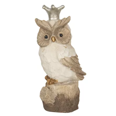 Clayre & Eef Dekoration Eule 12x9x25 cm